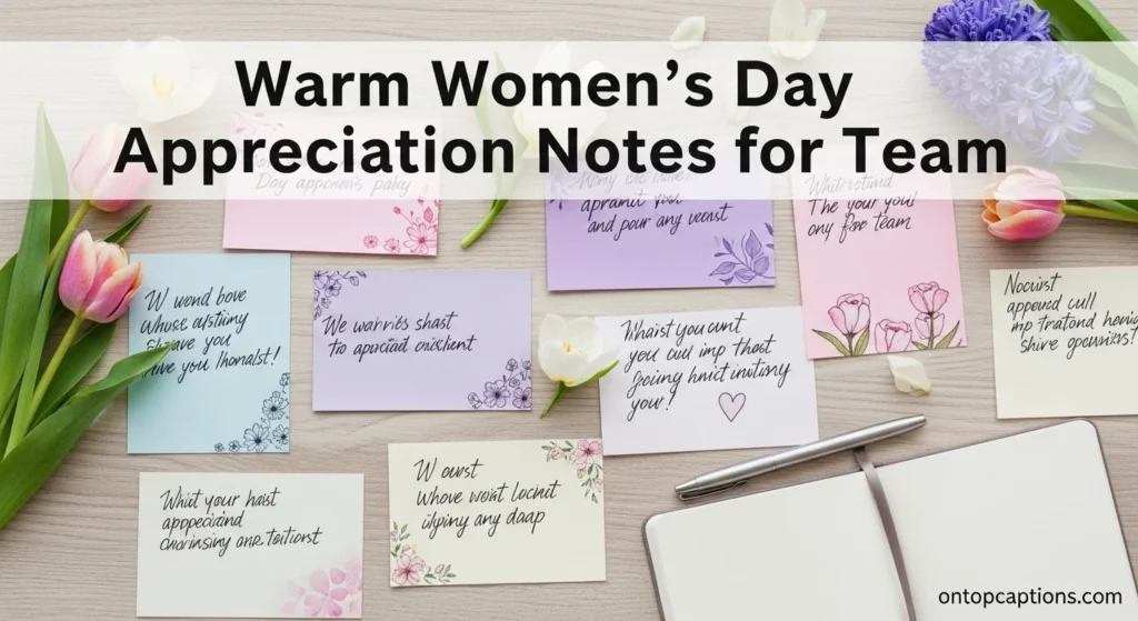 Warm Women’s Day Appreciation Notes for Team