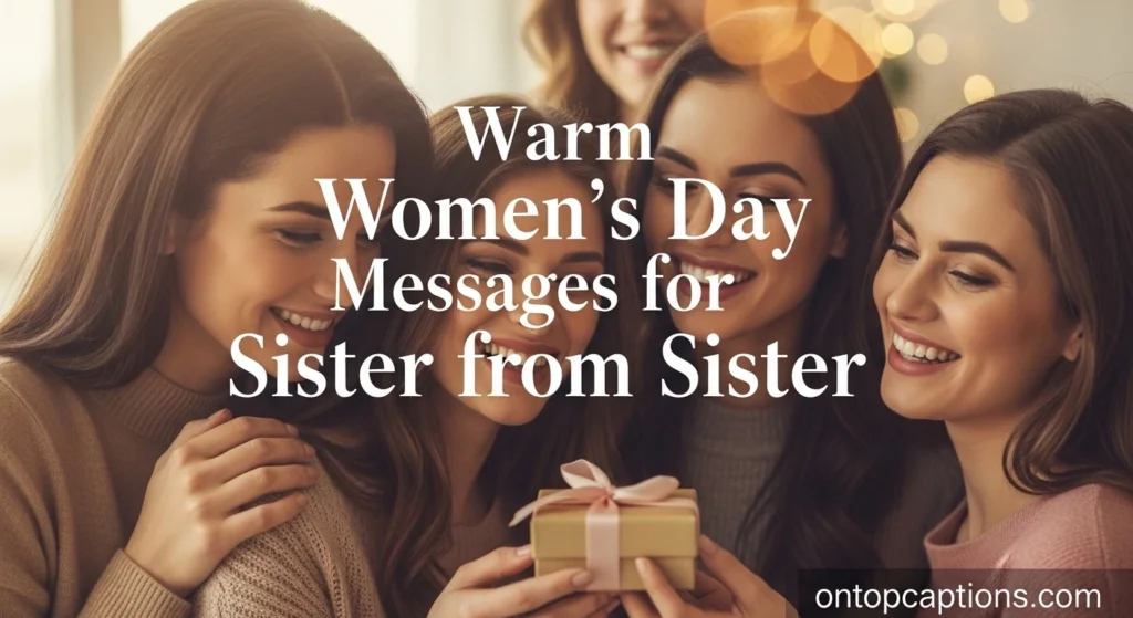 Warm Women’s Day Messages for Sister from Sister