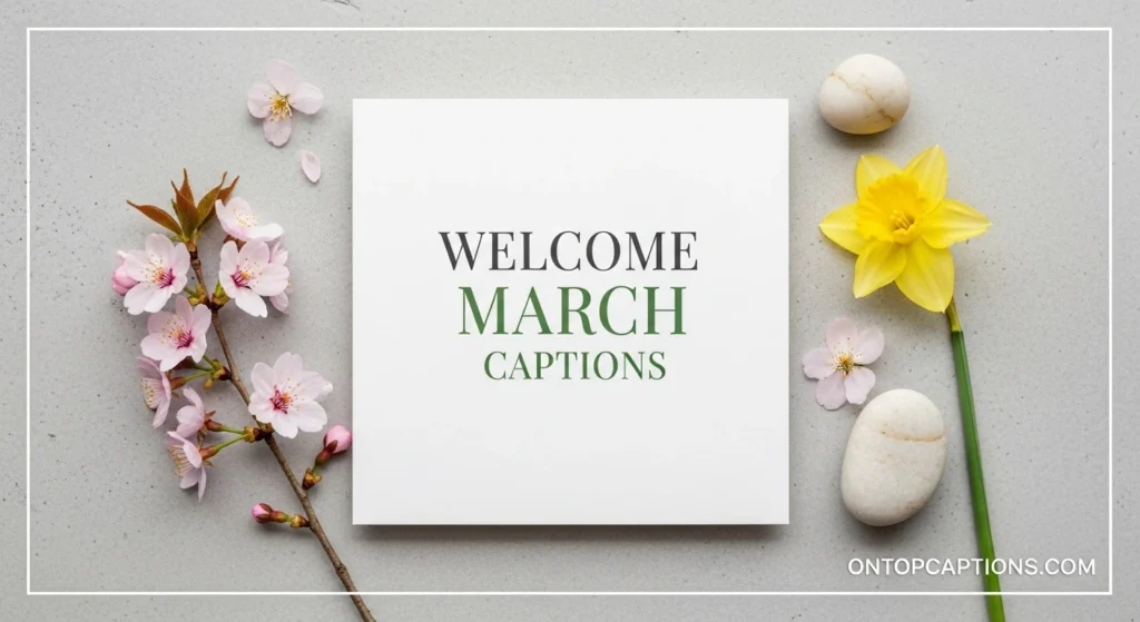 Welcome March Captions