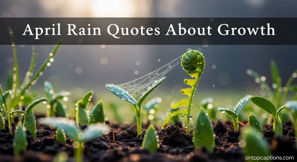 April Rain Quotes About Growth
