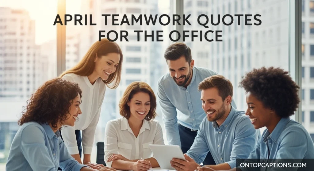 April Teamwork Quotes for the Office