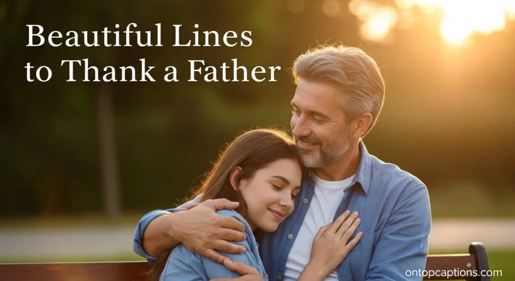 Beautiful Lines to Thank a Father