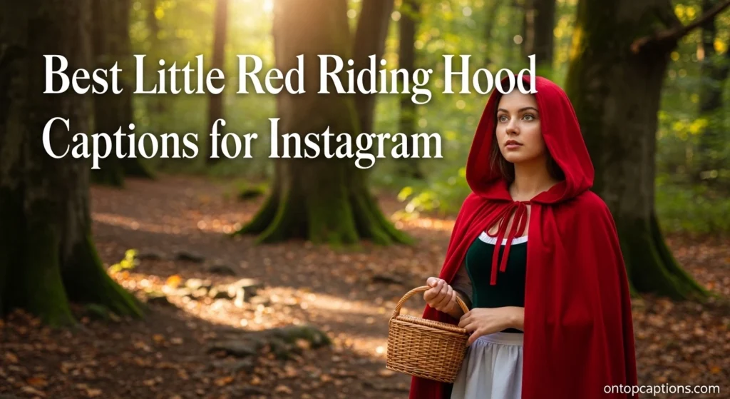 Best Little Red Riding Hood Captions for Instagram