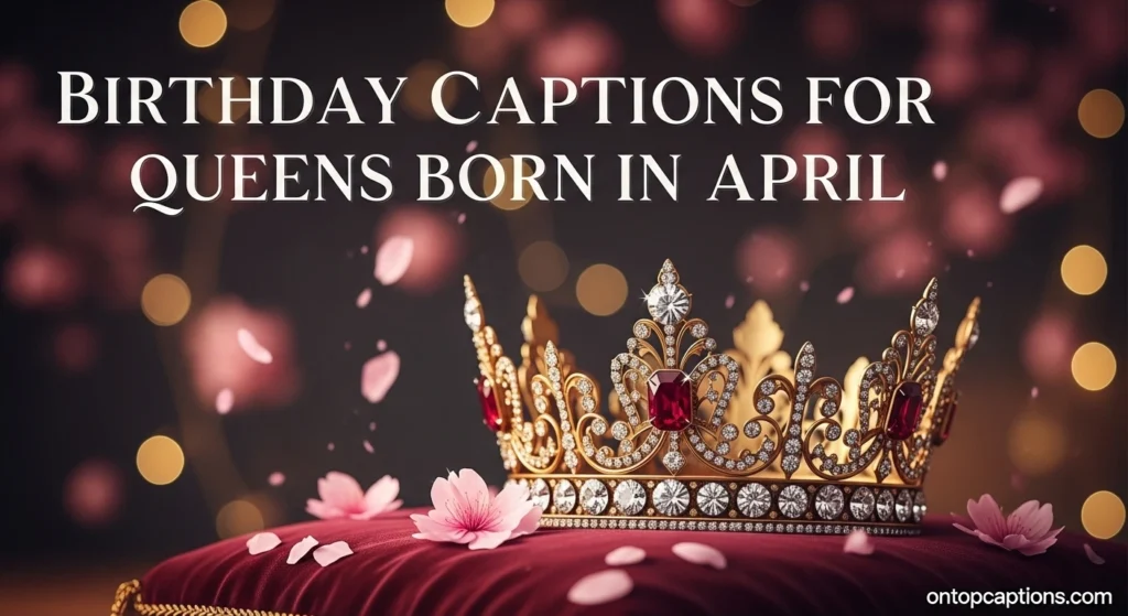 Birthday Captions for Queens Born in April