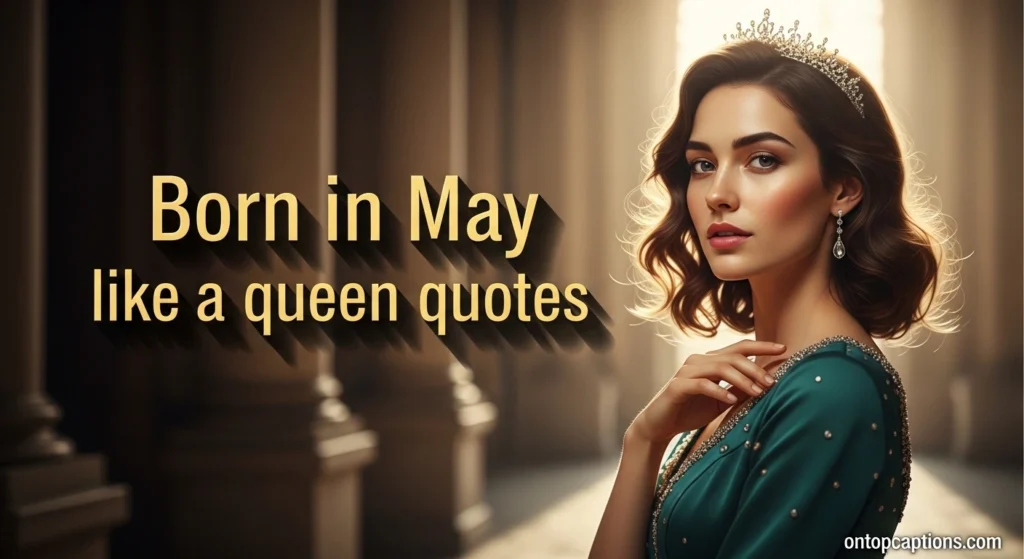 Born in May like a queen quotes