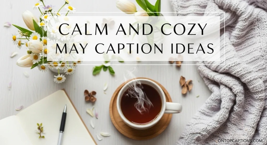 Calm and Cozy May Caption Ideas