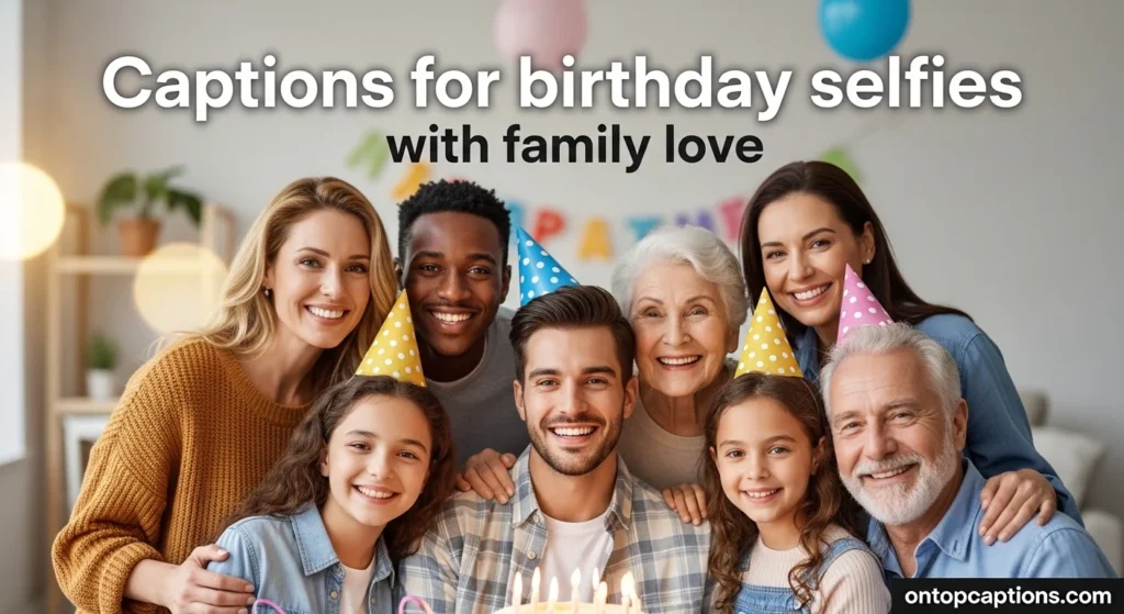 Captions for birthday selfies with family love