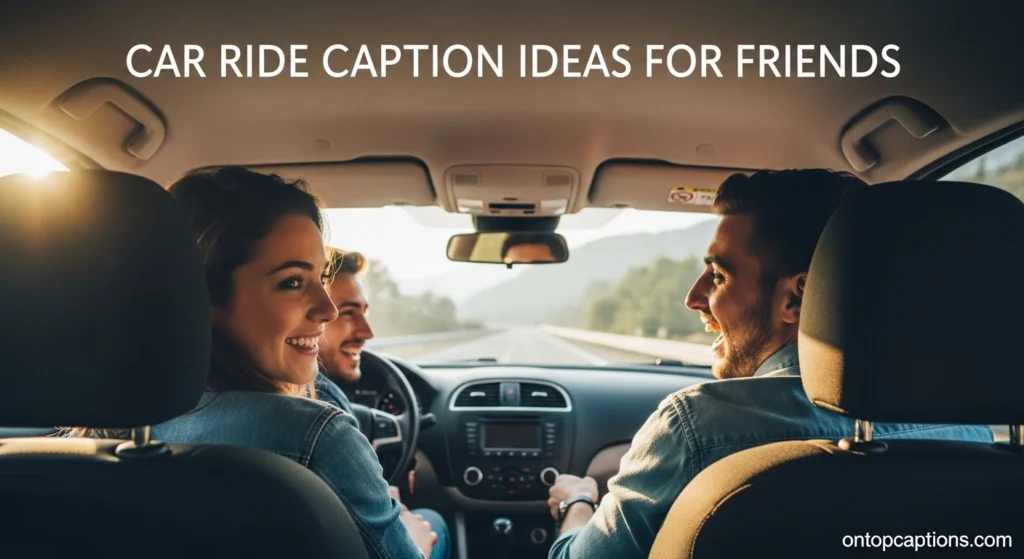 Car Ride Caption Ideas for Friends