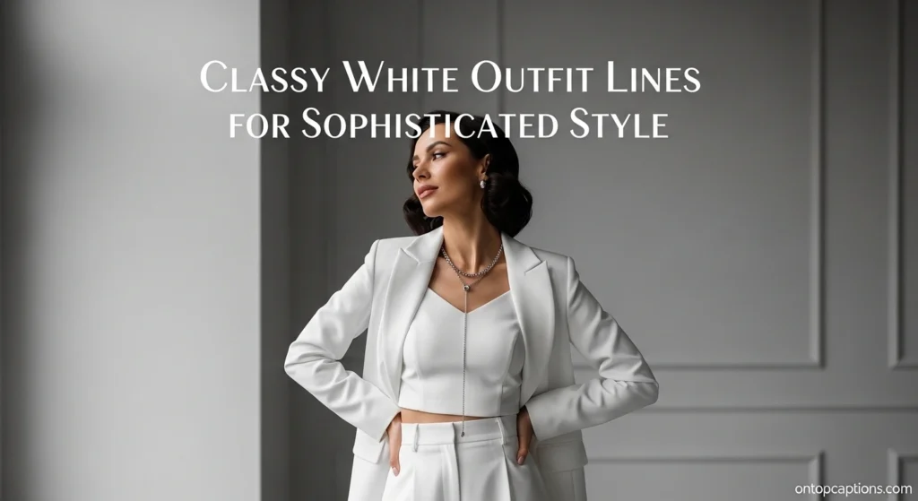 Classy White Outfit Lines for Sophisticated Style