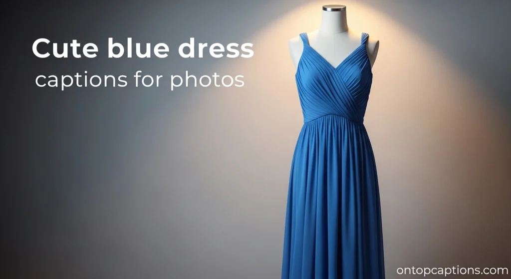 Stunning Blue Dress Captions for Instagram