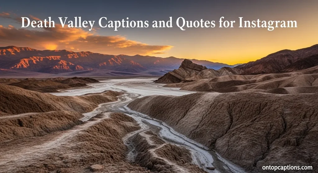 Death Valley Captions and Quotes for Instagram