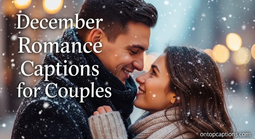 December Romance Captions for Couples
