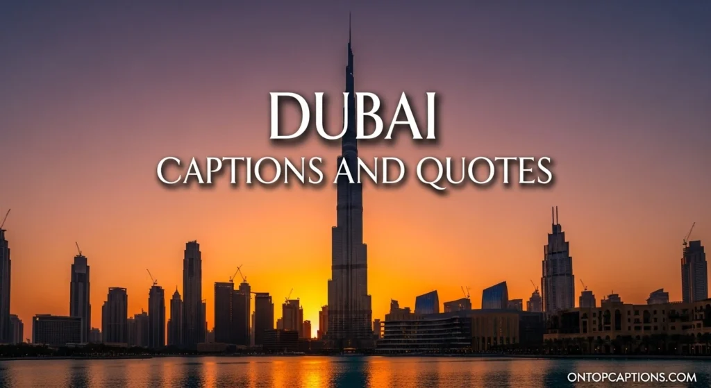 Dubai Captions and Quotes