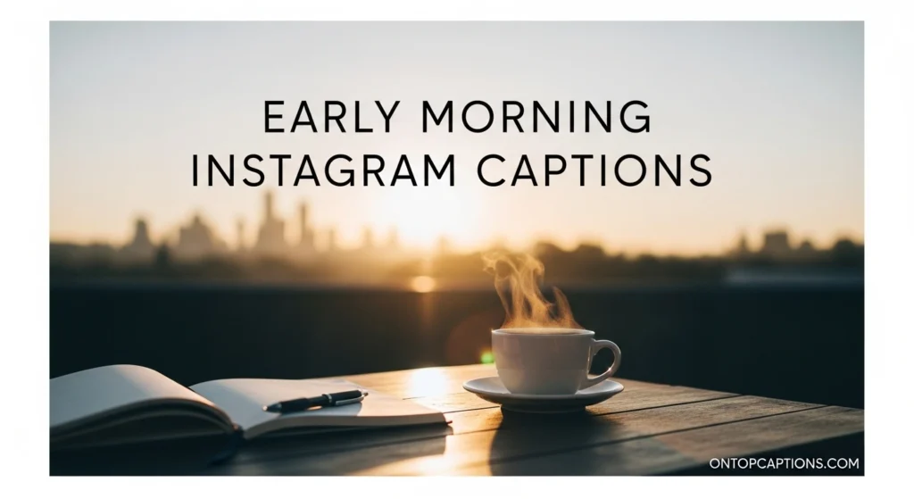 Early Morning Instagram Captions