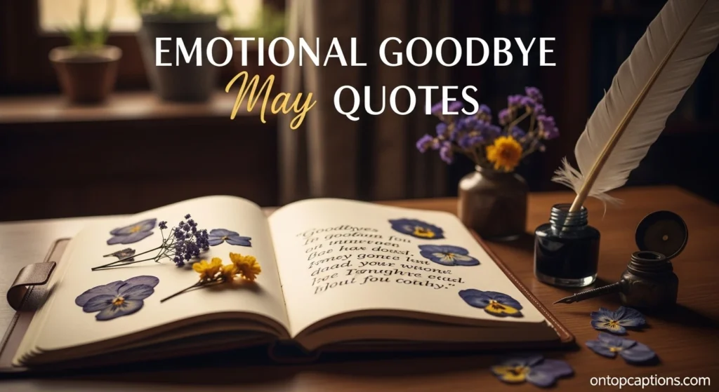 Emotional Goodbye May Quotes