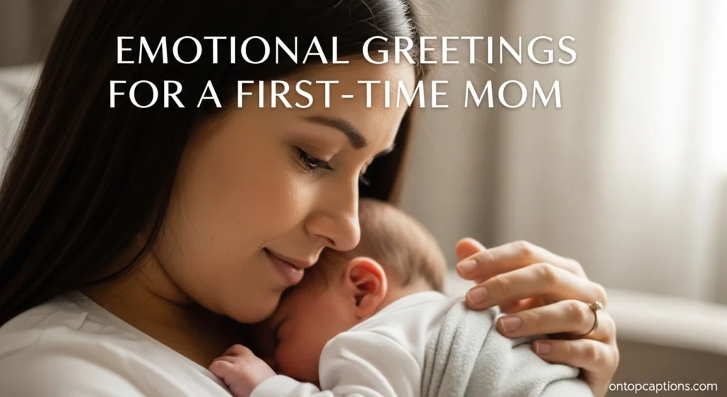 Emotional Greetings for a First-Time Mom