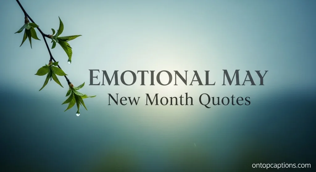 Emotional May New Month Quotes