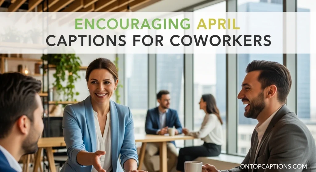 Encouraging April Captions for Coworkers