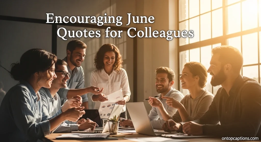 Encouraging June Quotes for Colleagues