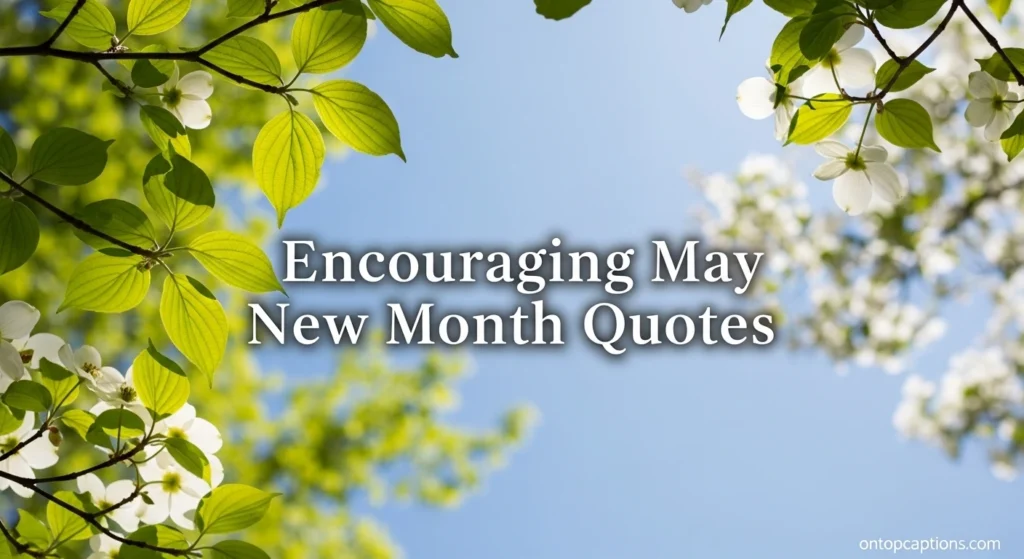 Encouraging May New Month Quotes