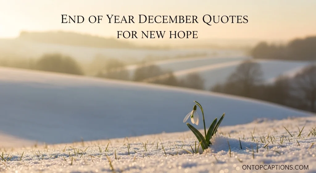 End of Year December Quotes for New Hope