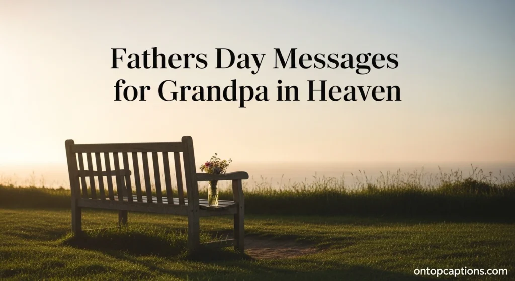 Fathers Day Messages for Grandpa in Heaven