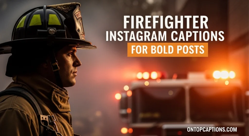 Firefighter Instagram Captions for Bold Posts