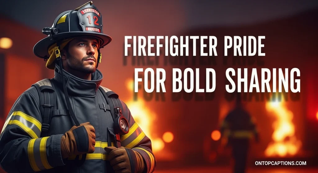 Firefighter Pride Captions for Bold Sharing