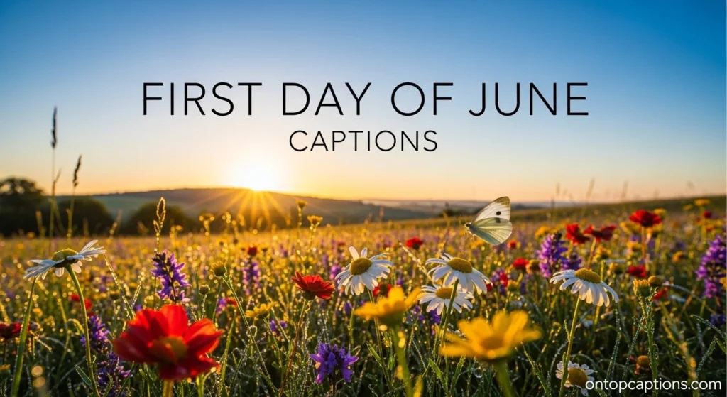 First Day of June Captions