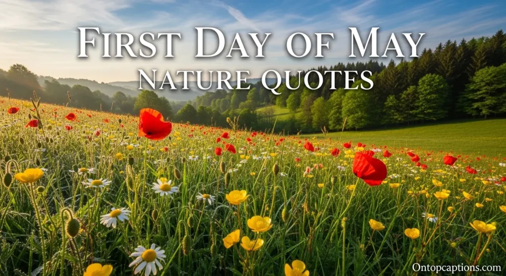 First Day of May Nature Quotes