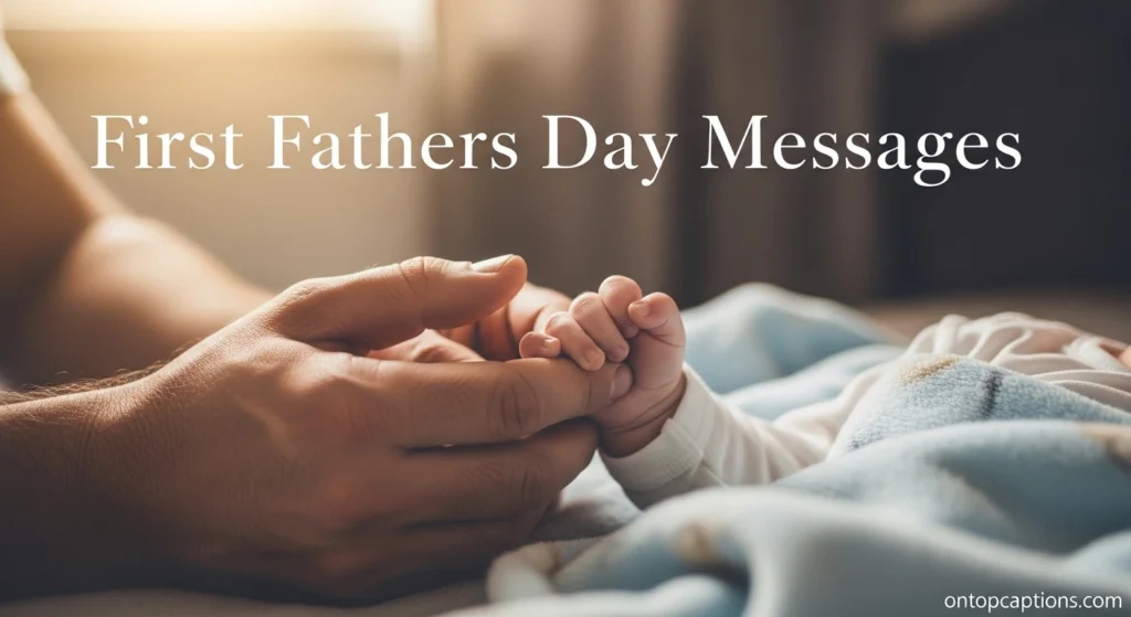First Fathers Day Messages