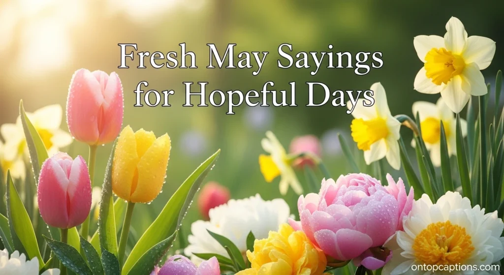 Fresh May Sayings for Hopeful Days