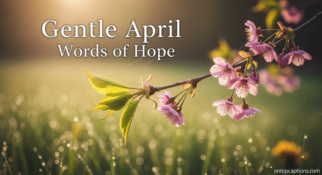 Gentle April Words of Hope