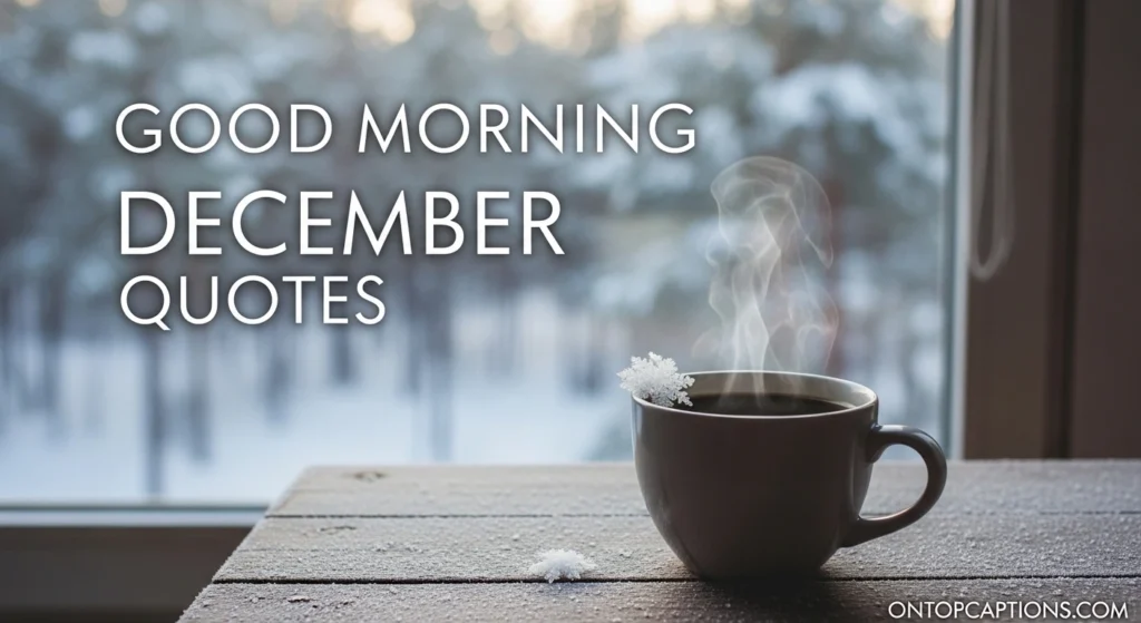 Good Morning December Quotes
