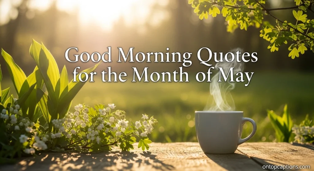 Good Morning Quotes for the Month of May