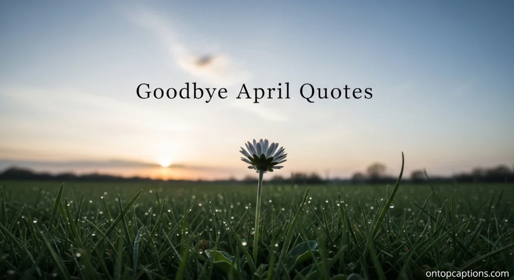Goodbye April Quotes