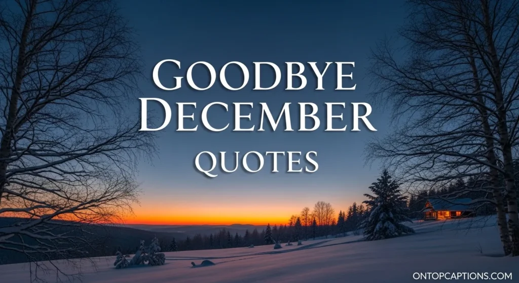 Goodbye December Quotes