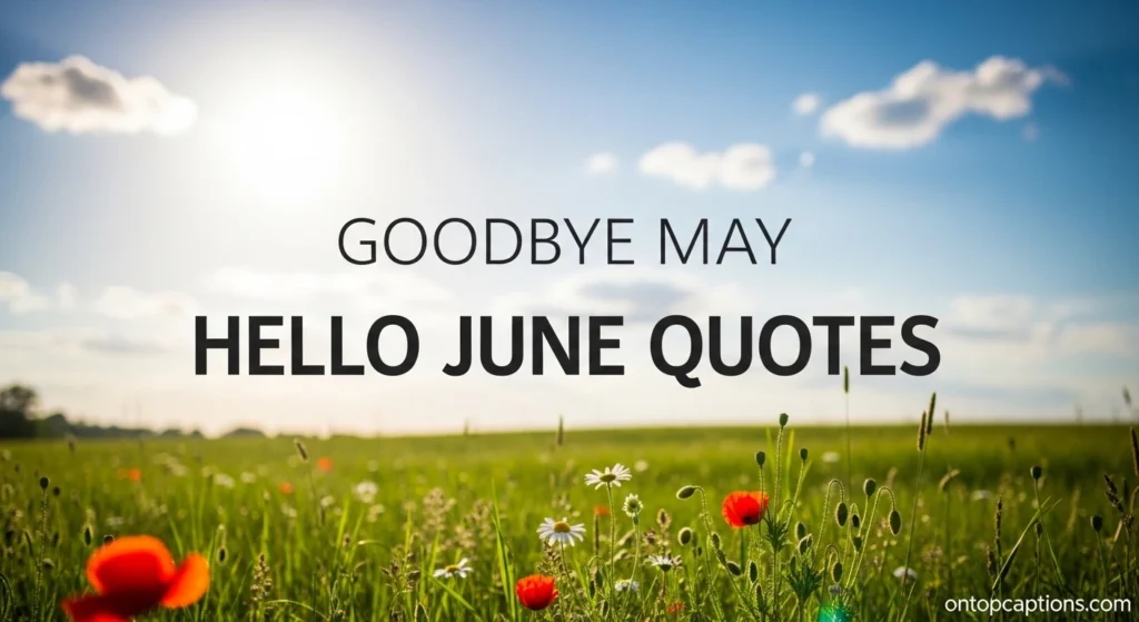 Goodbye May Hello June Quotes