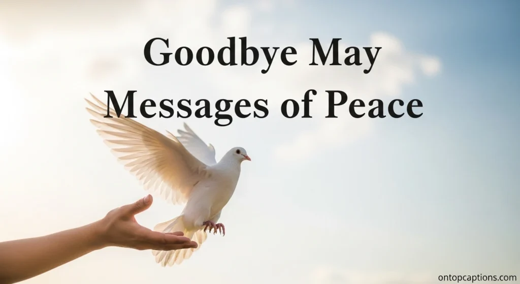 Goodbye May Messages of Peace