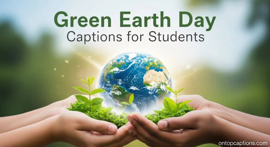 Green Earth Day Captions for Students