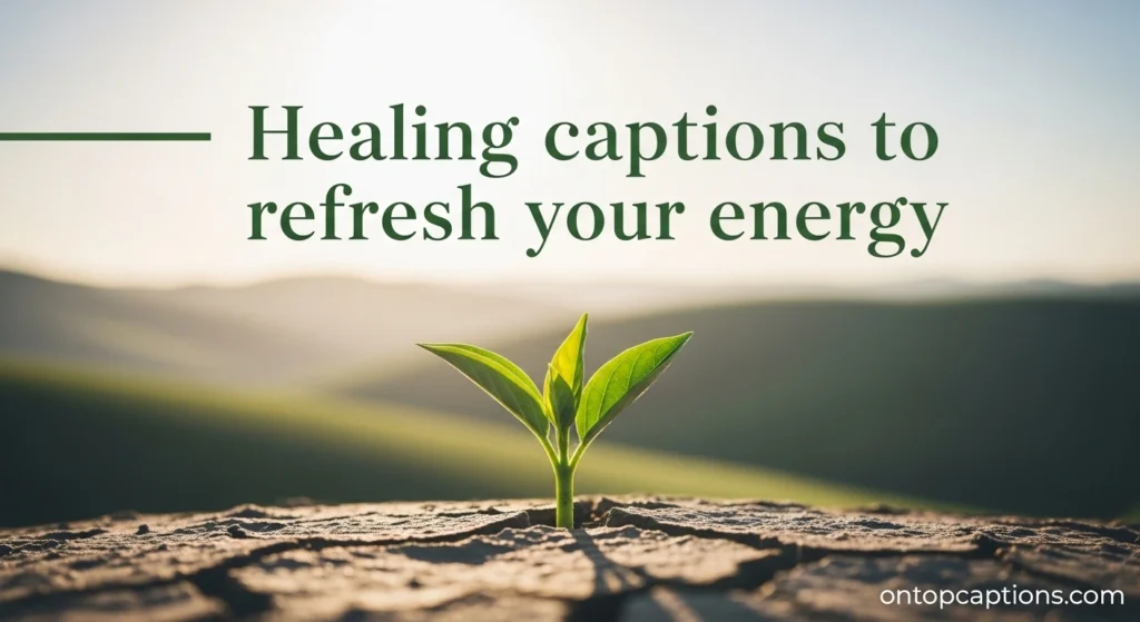 Healing captions to refresh your energy