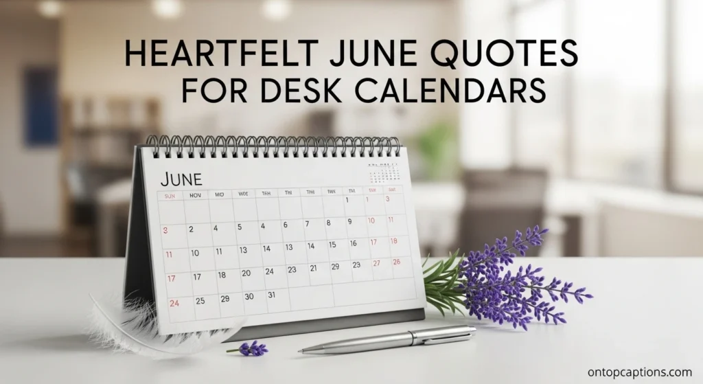 Heartfelt June Quotes for Desk Calendars