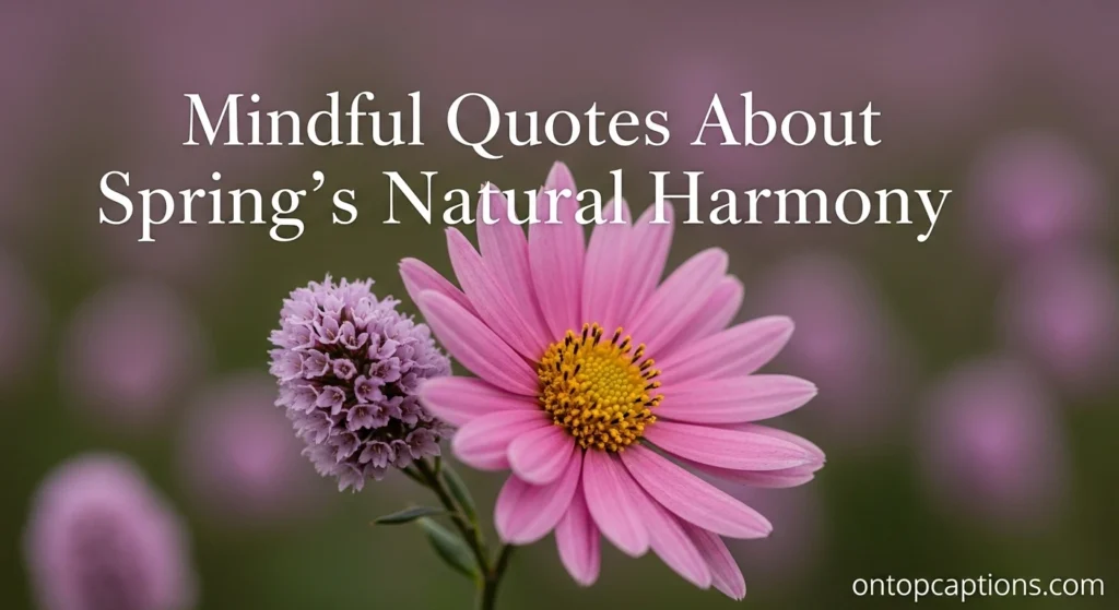 Mindful Quotes About Spring’s Natural Harmony