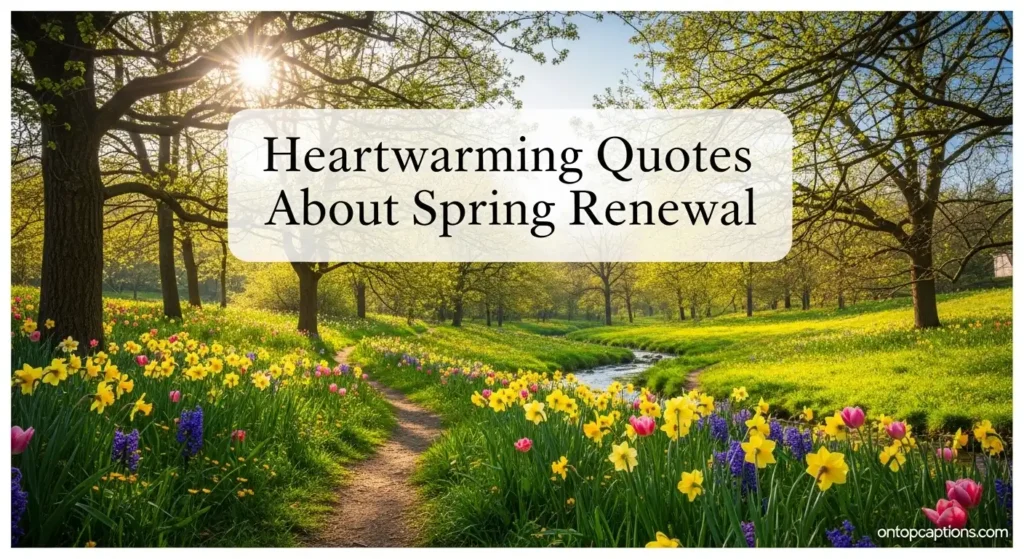 Heartwarming Quotes About Spring Renewal
