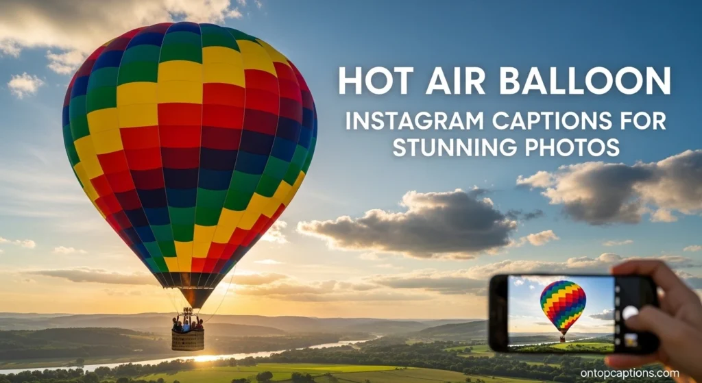 Hot Air Balloon Instagram Captions for Stunning Photos