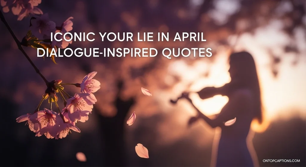 Iconic Your Lie in April Dialogue-Inspired Quotes