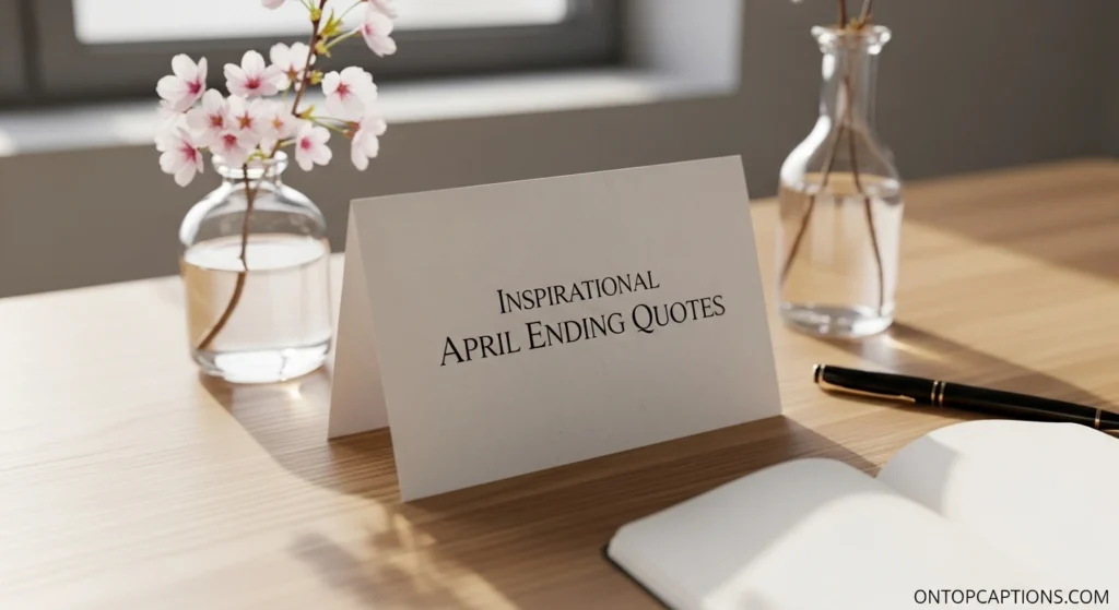 Inspirational April Ending Quotes