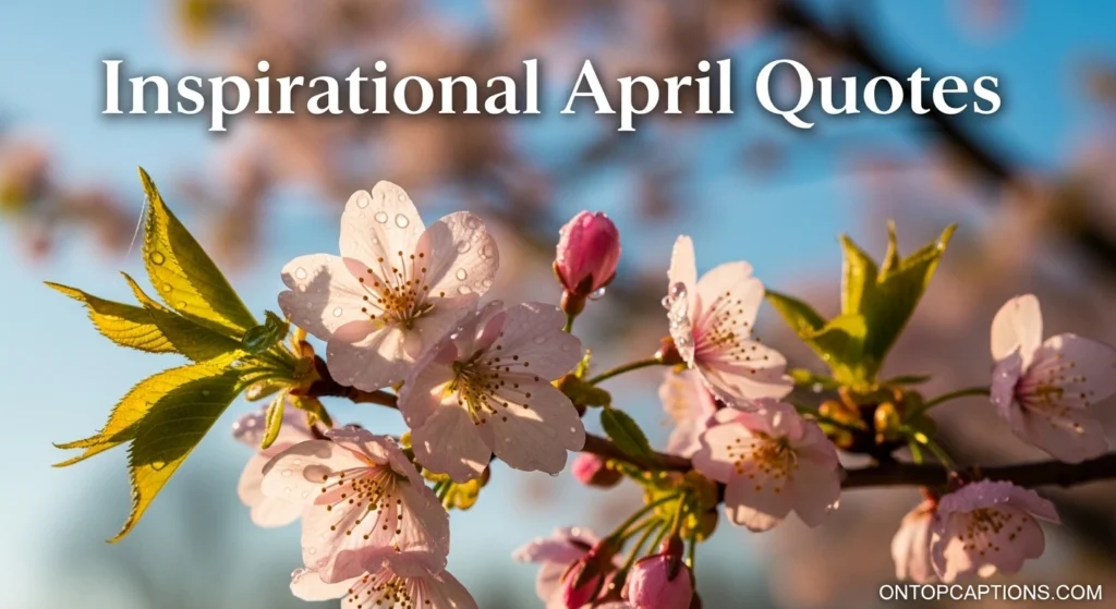 Inspirational April Quotes