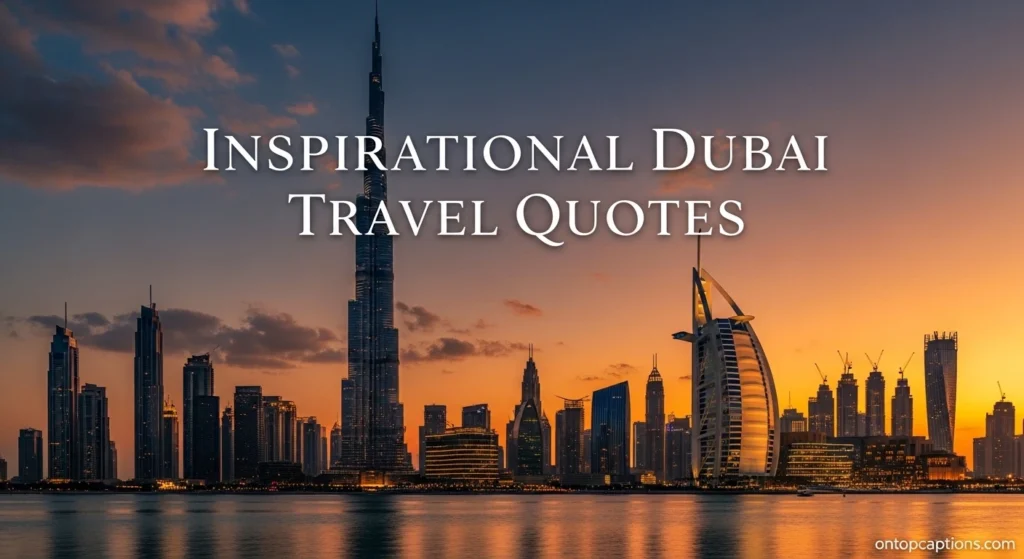 Inspirational Dubai Travel Quotes