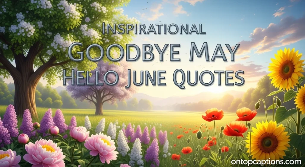 Inspirational Goodbye May Hello June Quotes